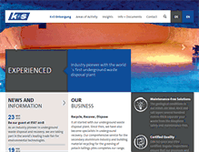 Tablet Screenshot of ks-entsorgung.com